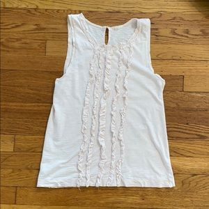 JCREW factory ruffle tank - women’s small